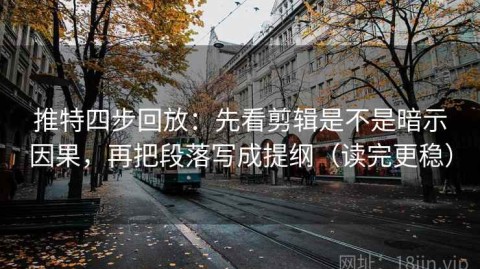 推特四步回放：先看剪辑是不是暗示因果，再把段落写成提纲（读完更稳）