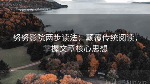 努努影院两步读法：颠覆传统阅读，掌握文章核心思想